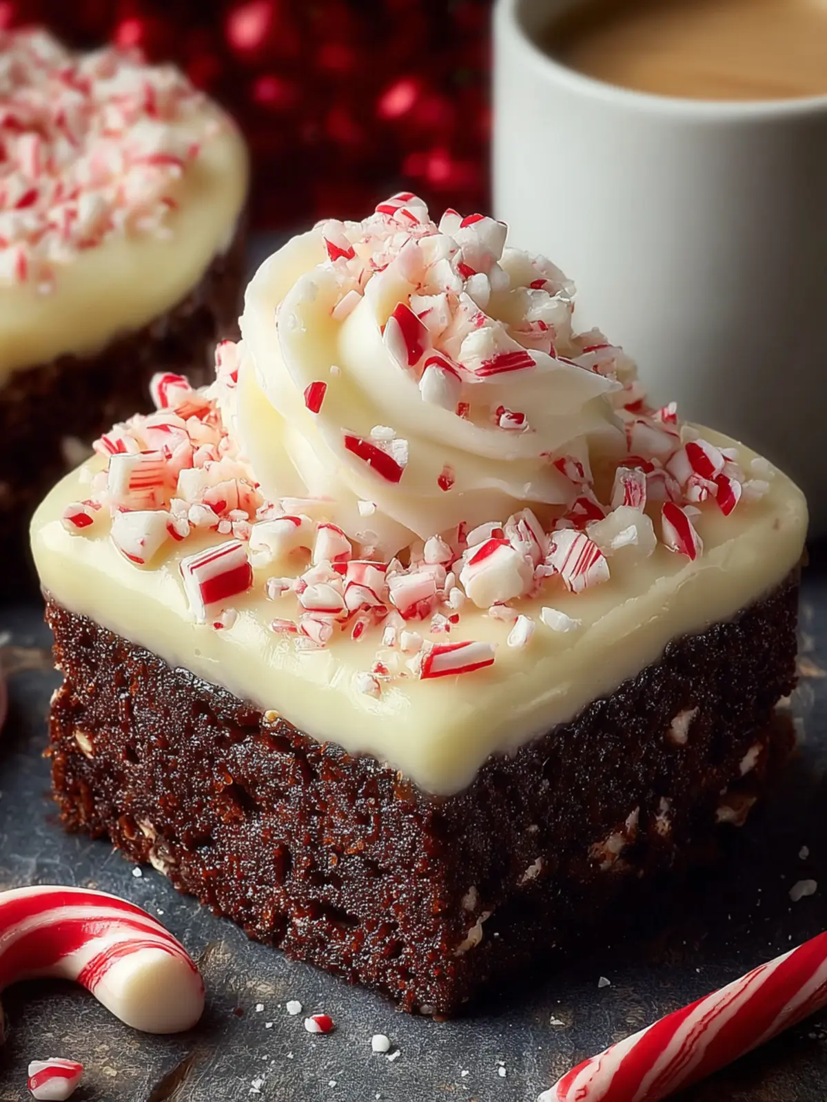 Festive Peppermint Mocha Cake First Image