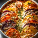 Cheesy Root Vegetable Gratin: A Comforting Creamy Delight First Image