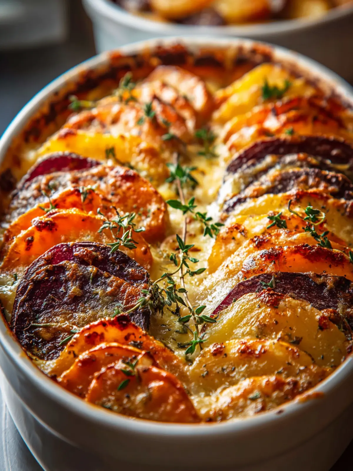Cheesy Root Vegetable Gratin: A Comforting Creamy Delight First Image