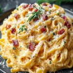 Indulge in Creamy Christmas Fettuccine Pasta Bliss First Image