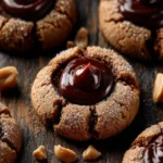 Chocolate Thumbprint Peanut Butter Cookies First Image