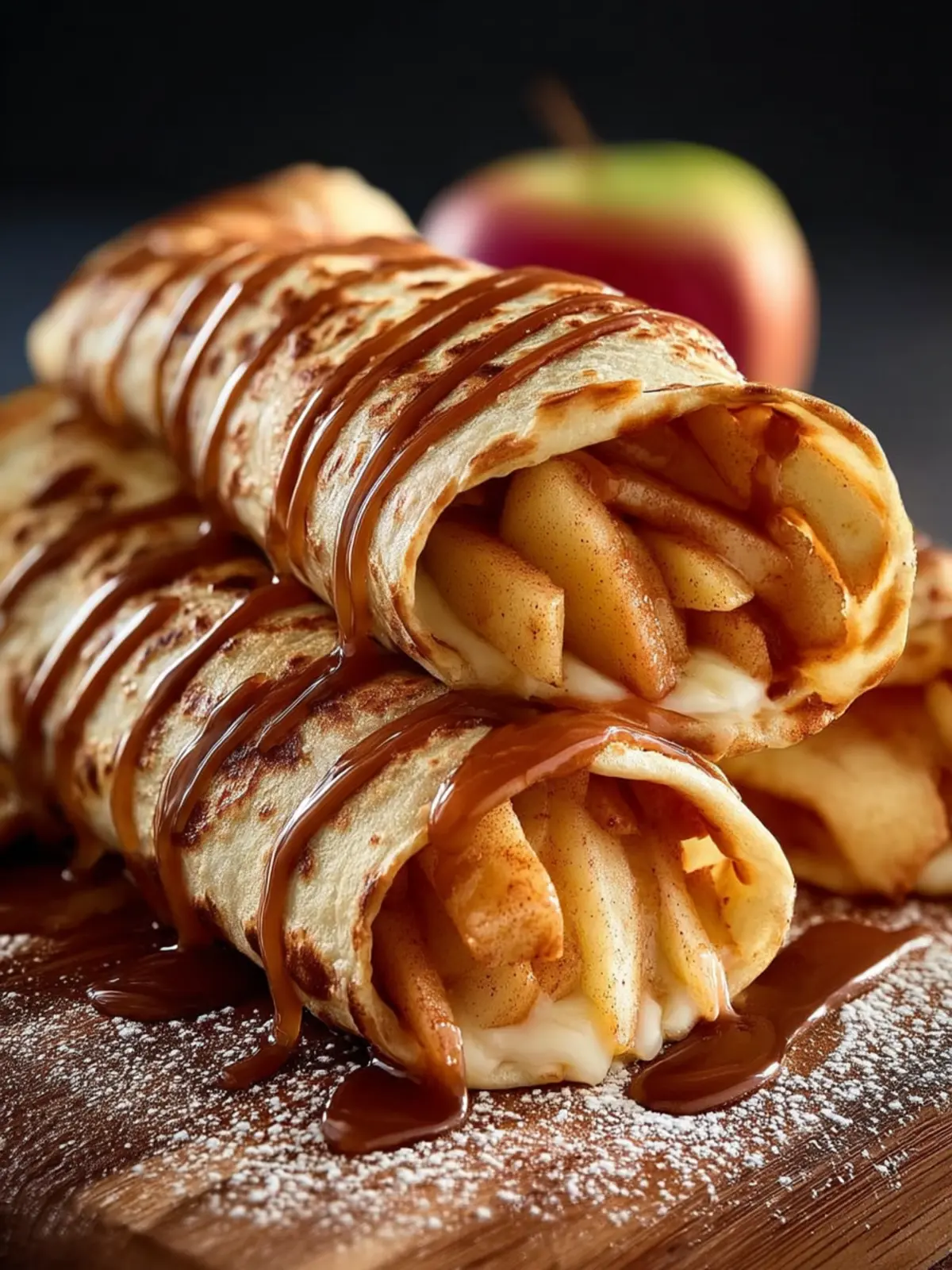 Apple Pie Tortilla Wraps with Brown Sugar Butter First Image