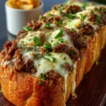 Cheesesteak Stuffed Garlic Bread Loaf First Image
