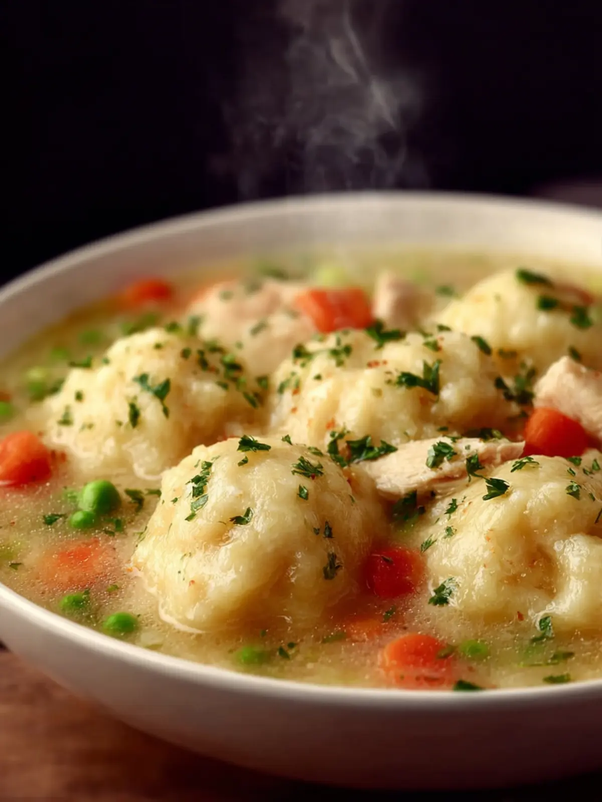Perfect Chicken And Dumplings With Vegetables First Image