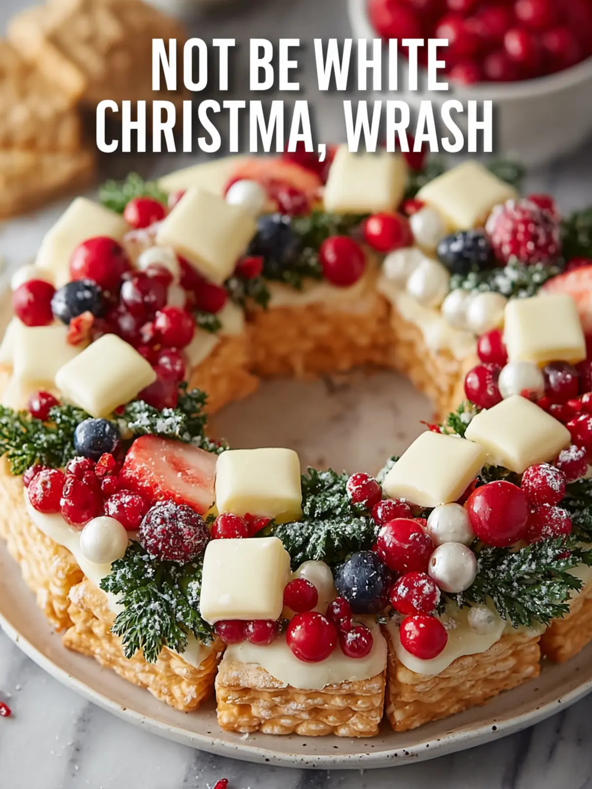 Elegant White Christmas Wreath First Image