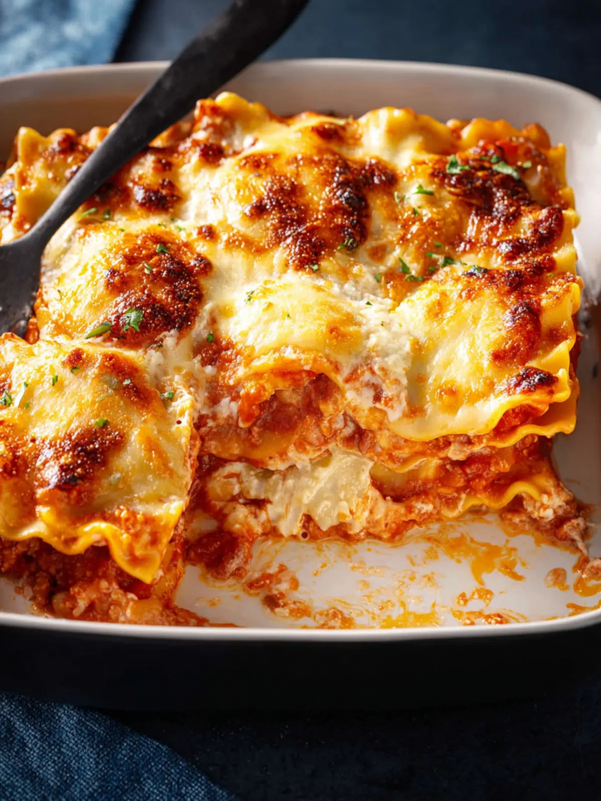 This 4-Ingredient Ravioli Lasagna Is a Winter Weeknight Win First Image