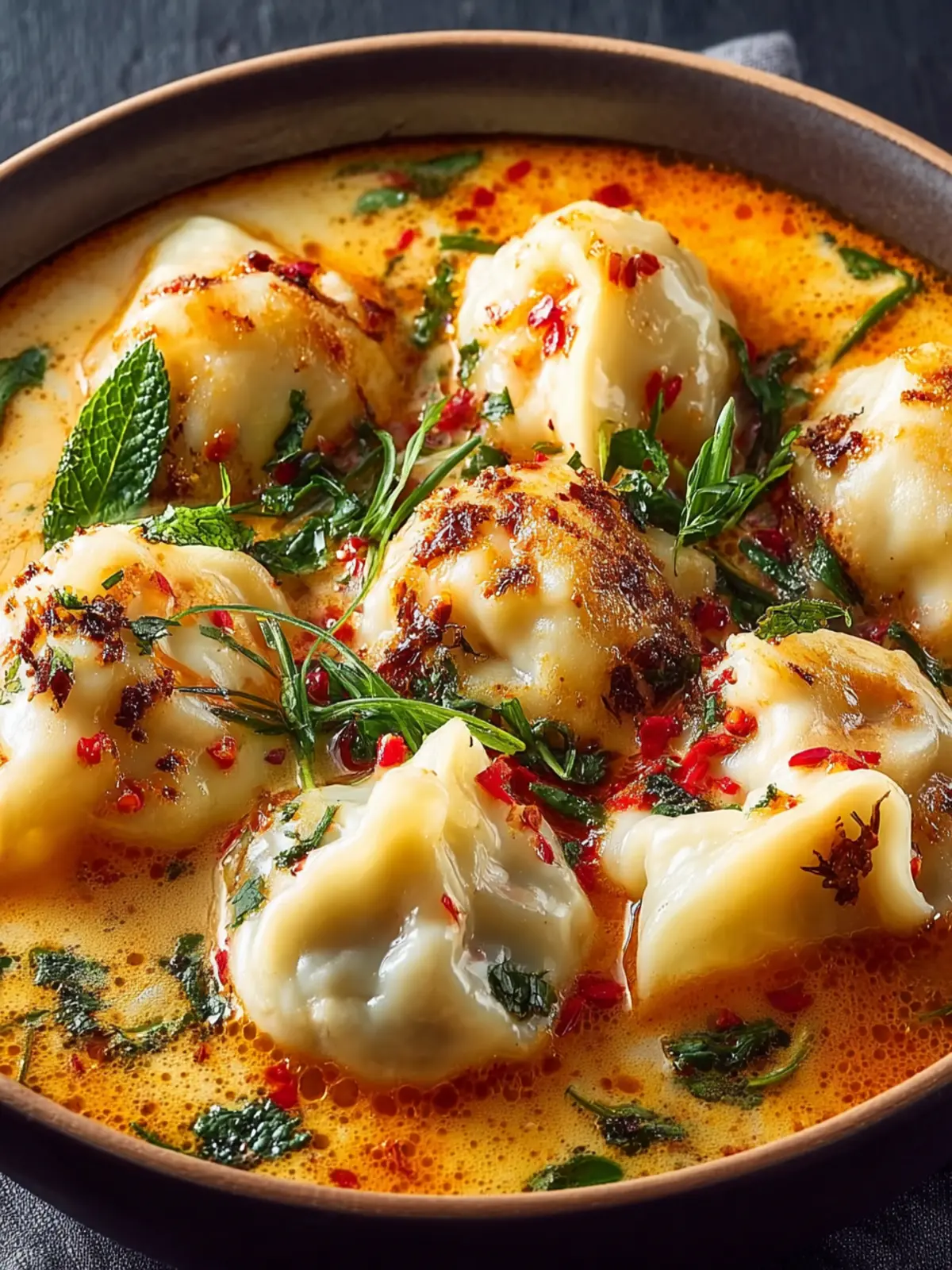 Coconut Curry Soup with Dumplings First Image