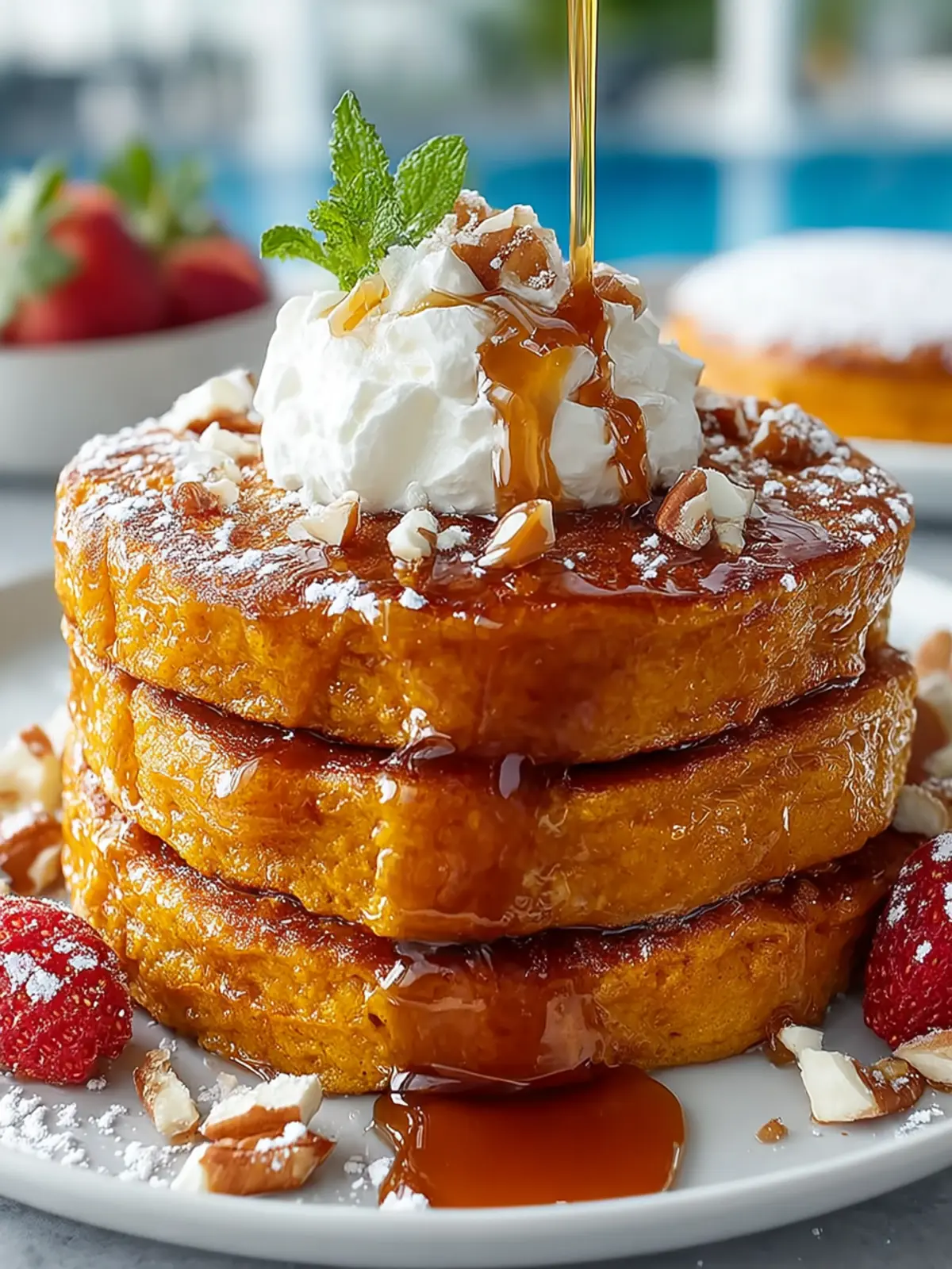 Fluffy Pumpkin Pancakes First Image