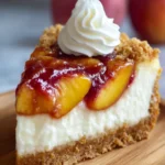 Peach Cobbler Cheesecake Fusion Recipe First Image