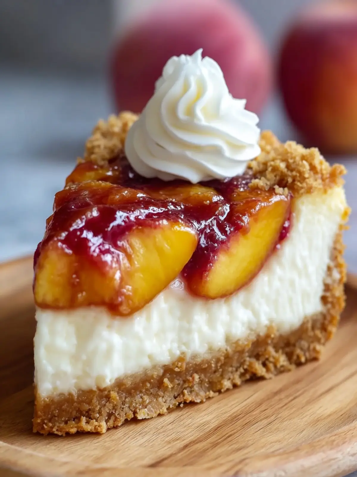 Peach Cobbler Cheesecake Fusion Recipe First Image