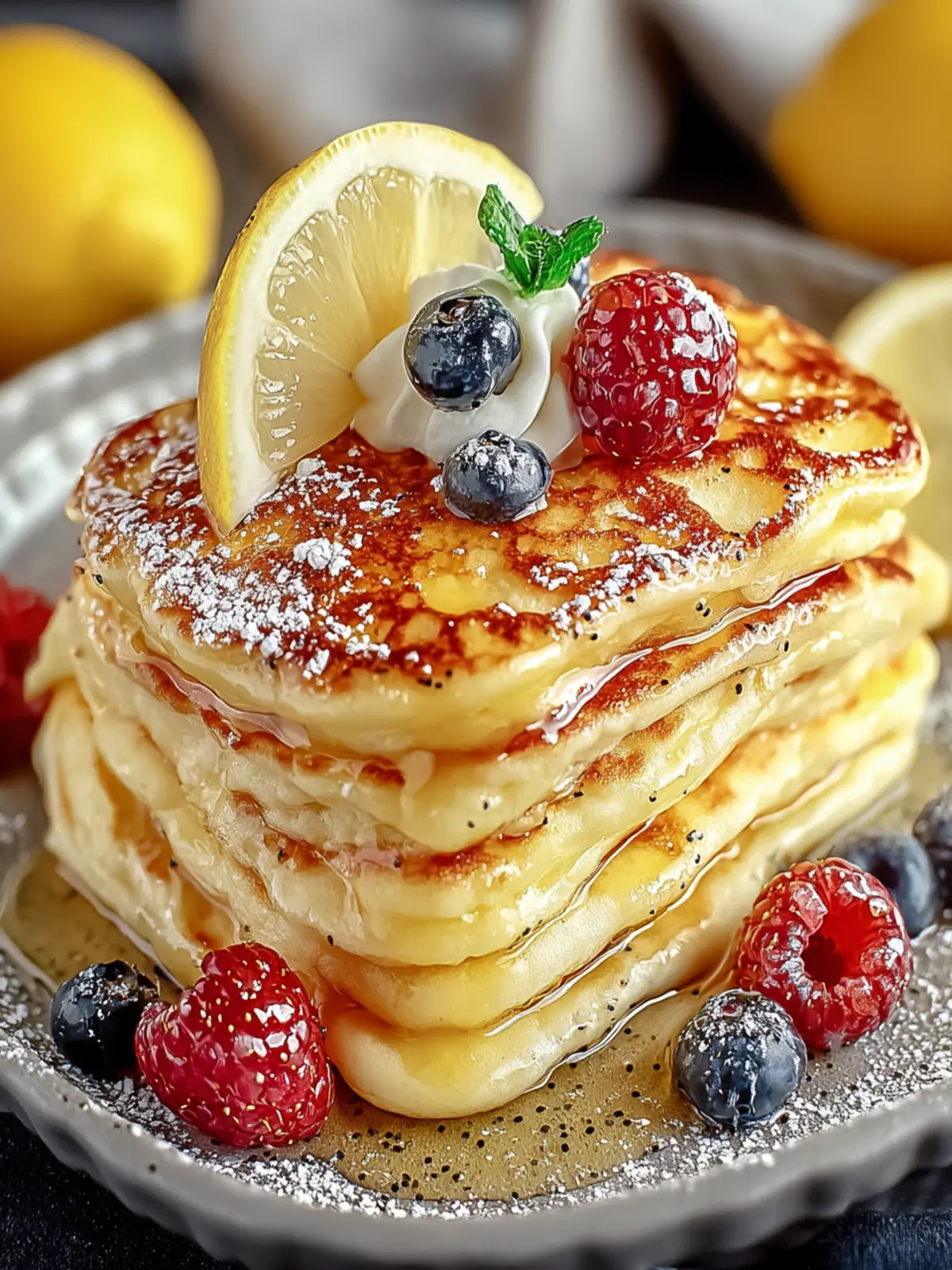 Zesty Lemon Poppyseed Sheet-Pan Pancakes Recipe Delights First Image