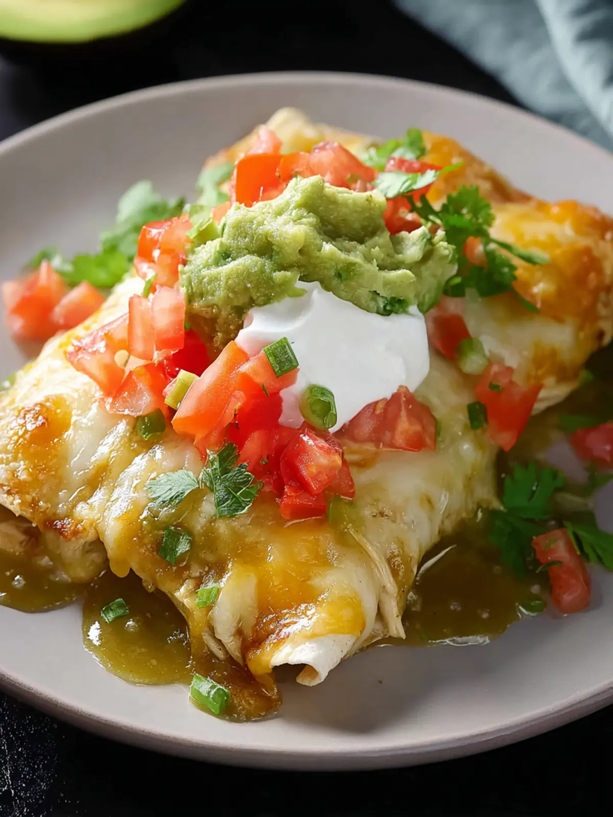 Green Chile Chicken Enchiladas First Image