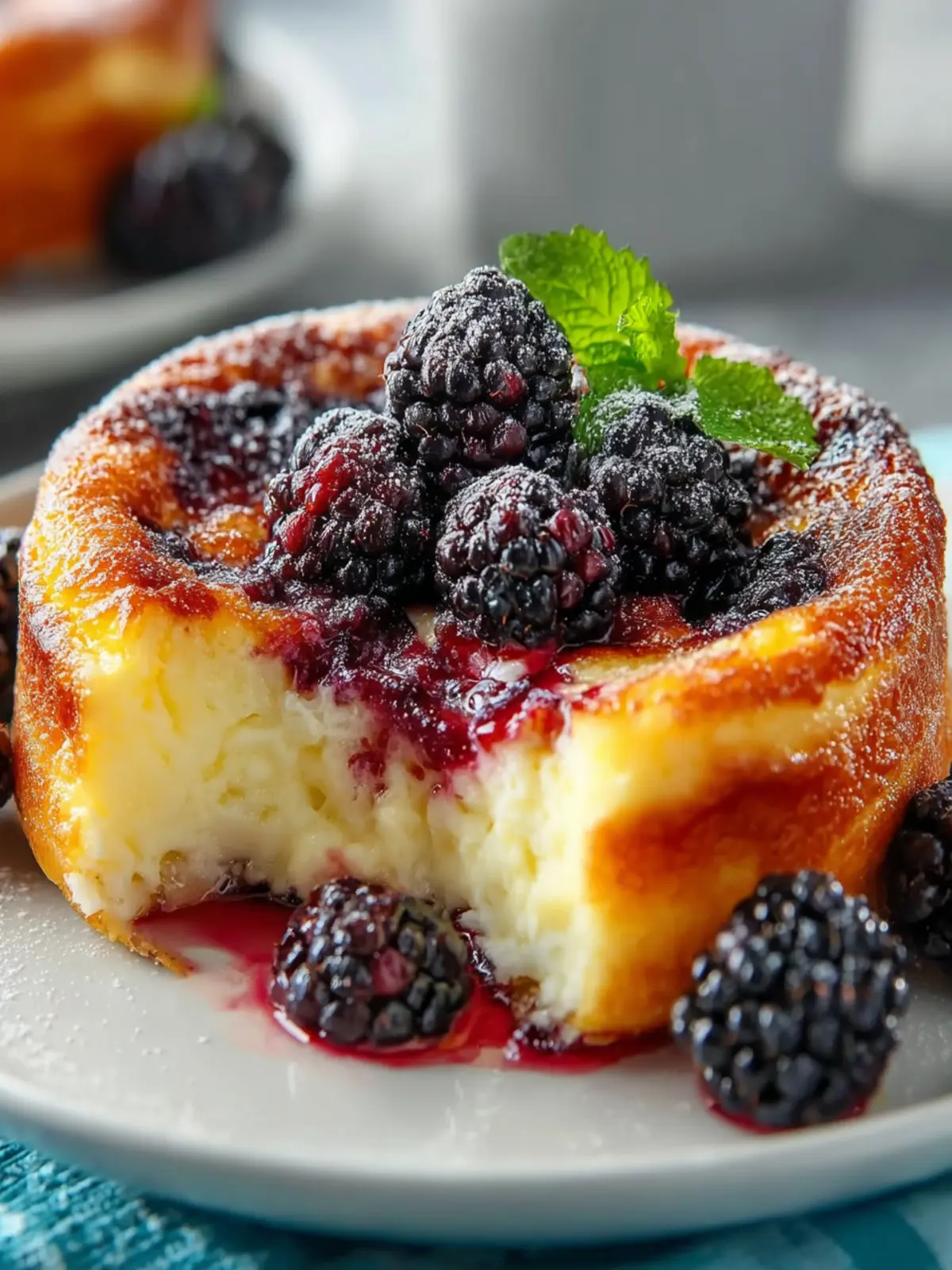 Easy Homemade Blackberry Clafoutis First Image
