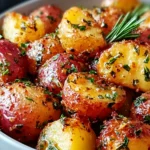 Cozy Winter Dinner Idea: Honey Mustard Roasted Potatoes First Image