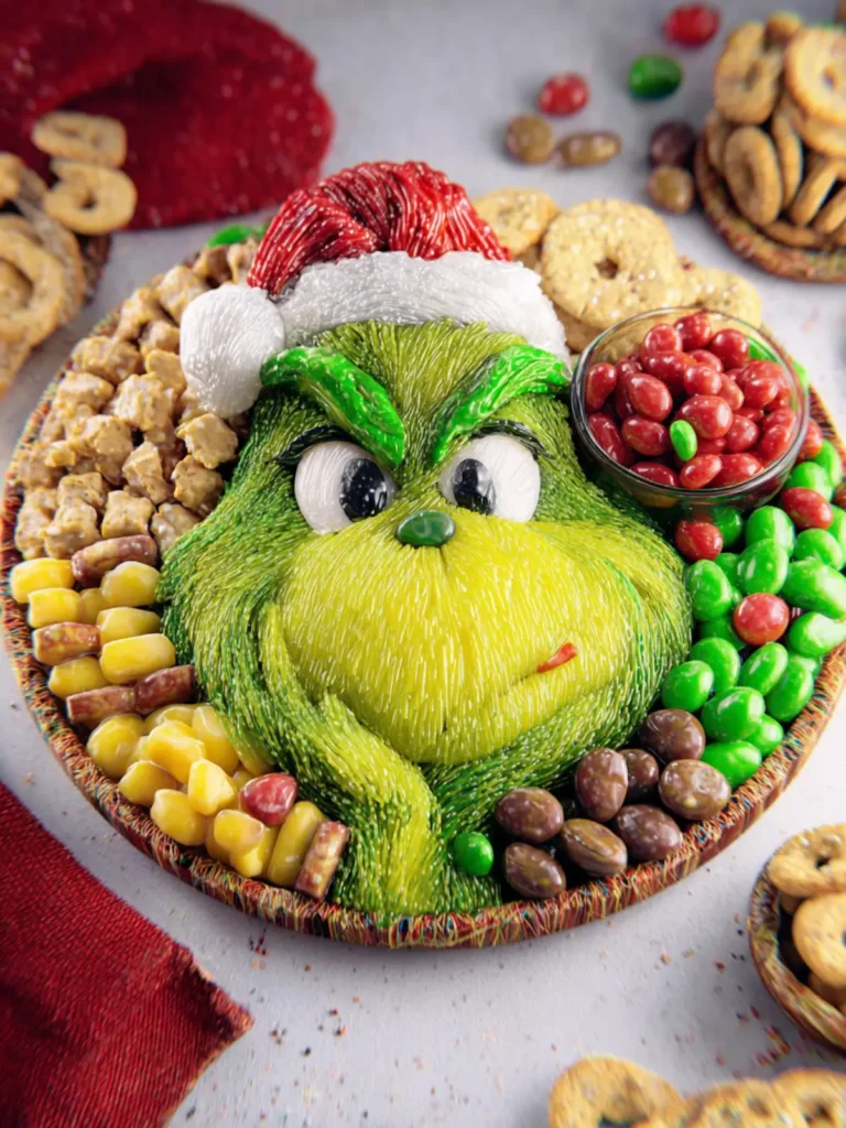 Grinch Snack Charcuterie Board First Image