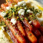 CRISPY CARROT FRIES WITH WHIPPED HONEY-RICOTTA & PISTACHIO GREMOLATA First Image