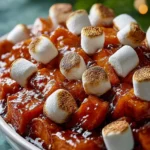 Glazed Candied Sweet Potatoes With Marshmallows First Image