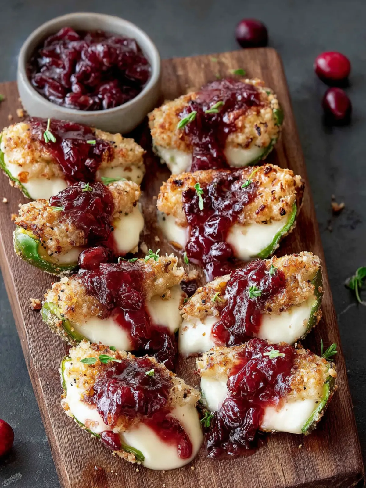 Cranberry Brie Jalapeño Poppers First Image