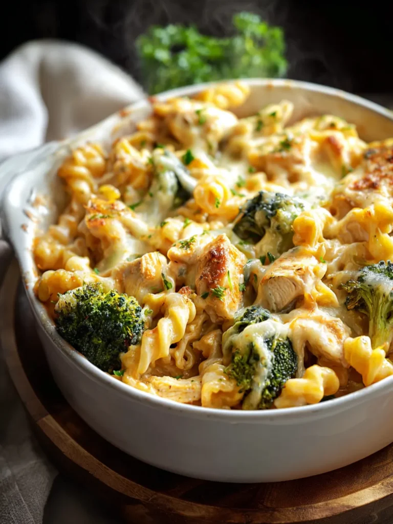 Comforting Chicken and Broccoli Pasta Bake Recipe First Image