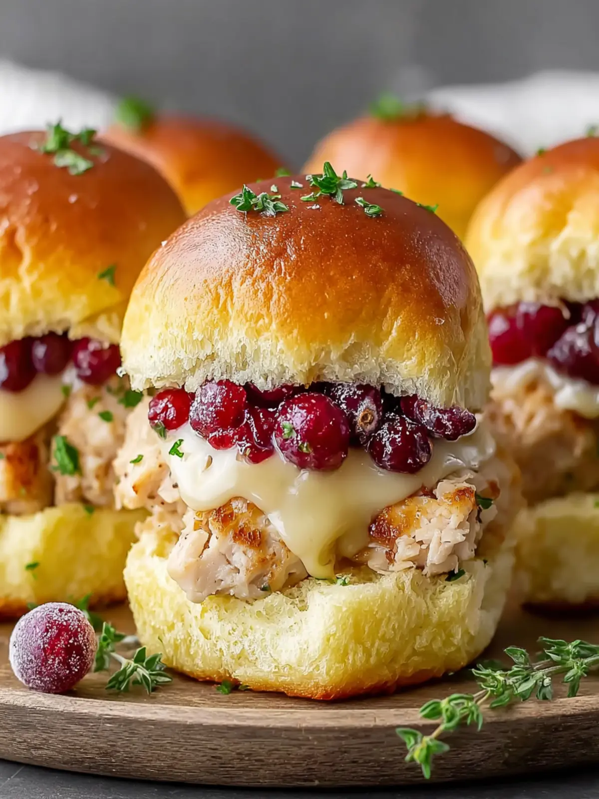 Savory Turkey Cranberry Sliders for Holiday Gatherings First Image