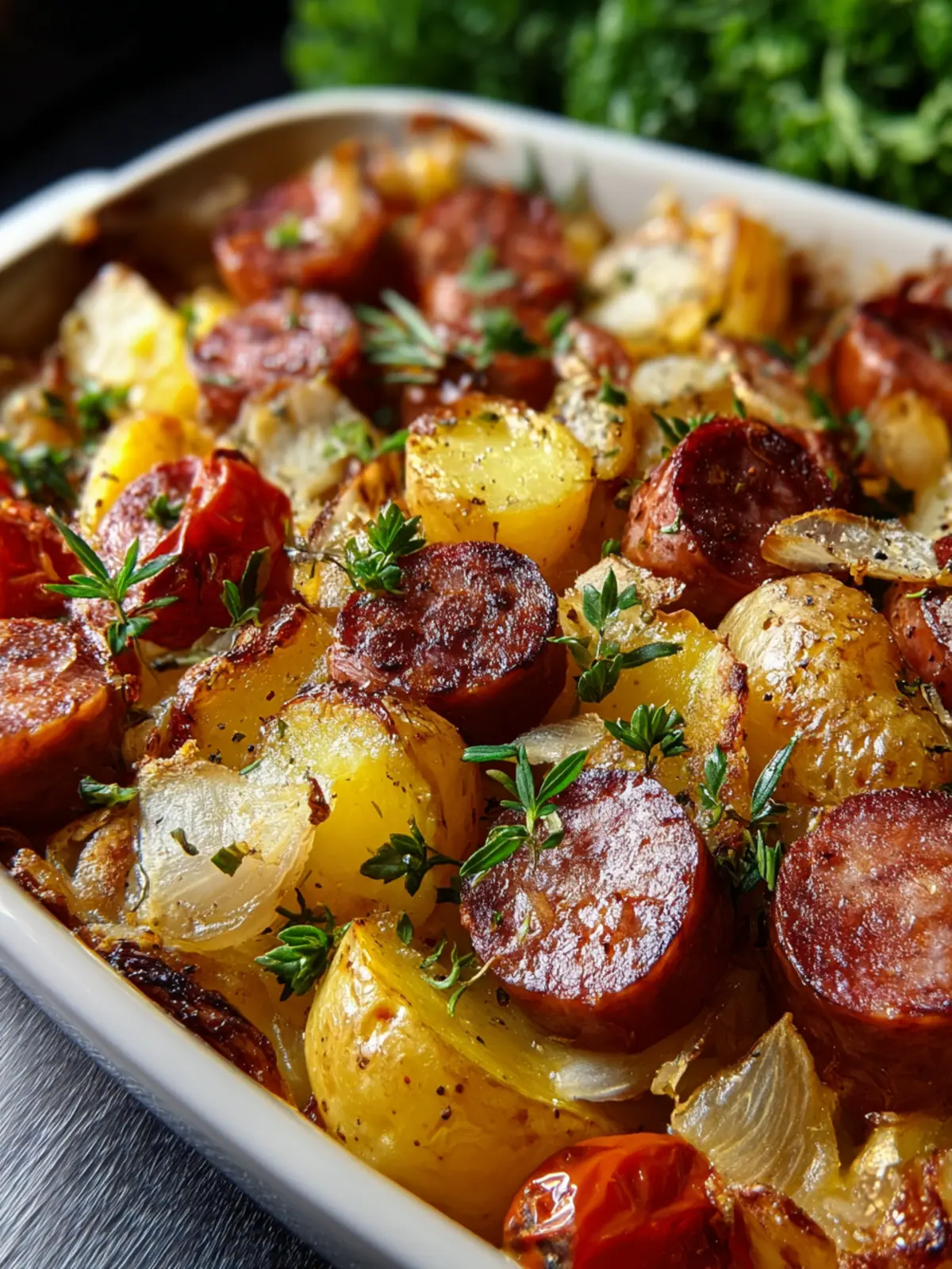 Smoked Sausage and Potato Bake First Image