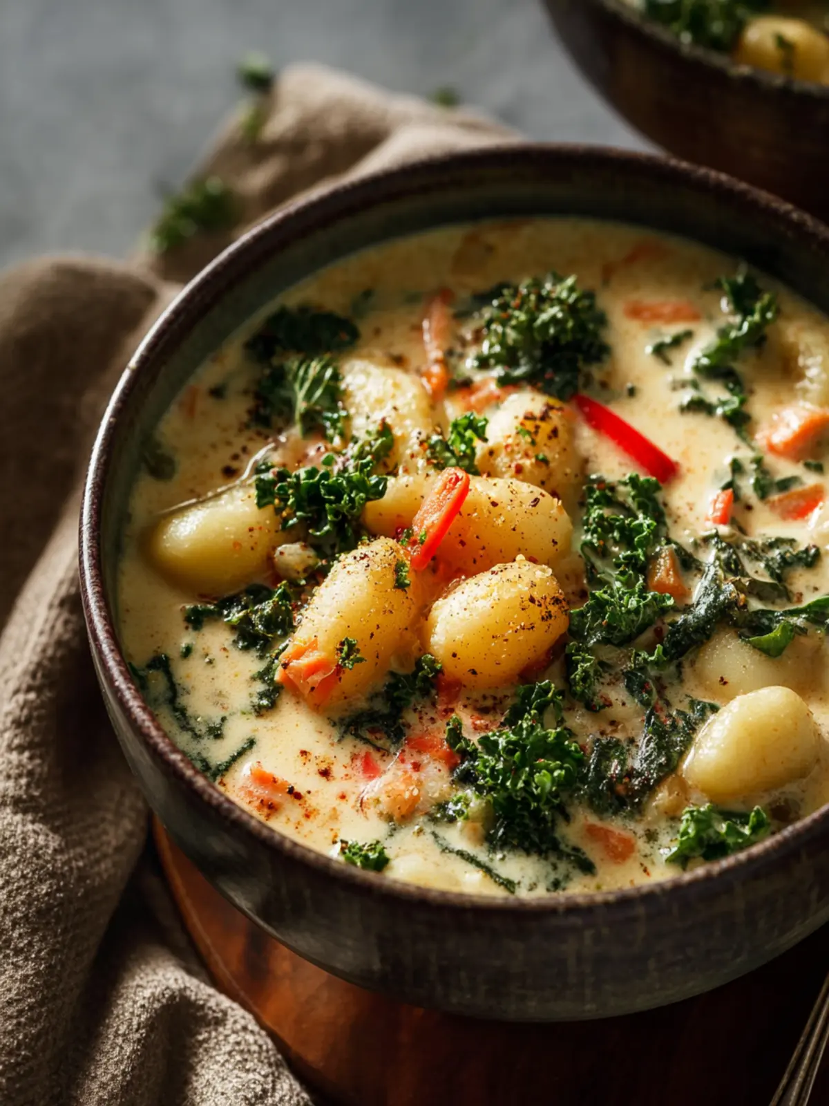 30-Minute Creamy Vegetarian Gnocchi Soup with Coconut Milk First Image