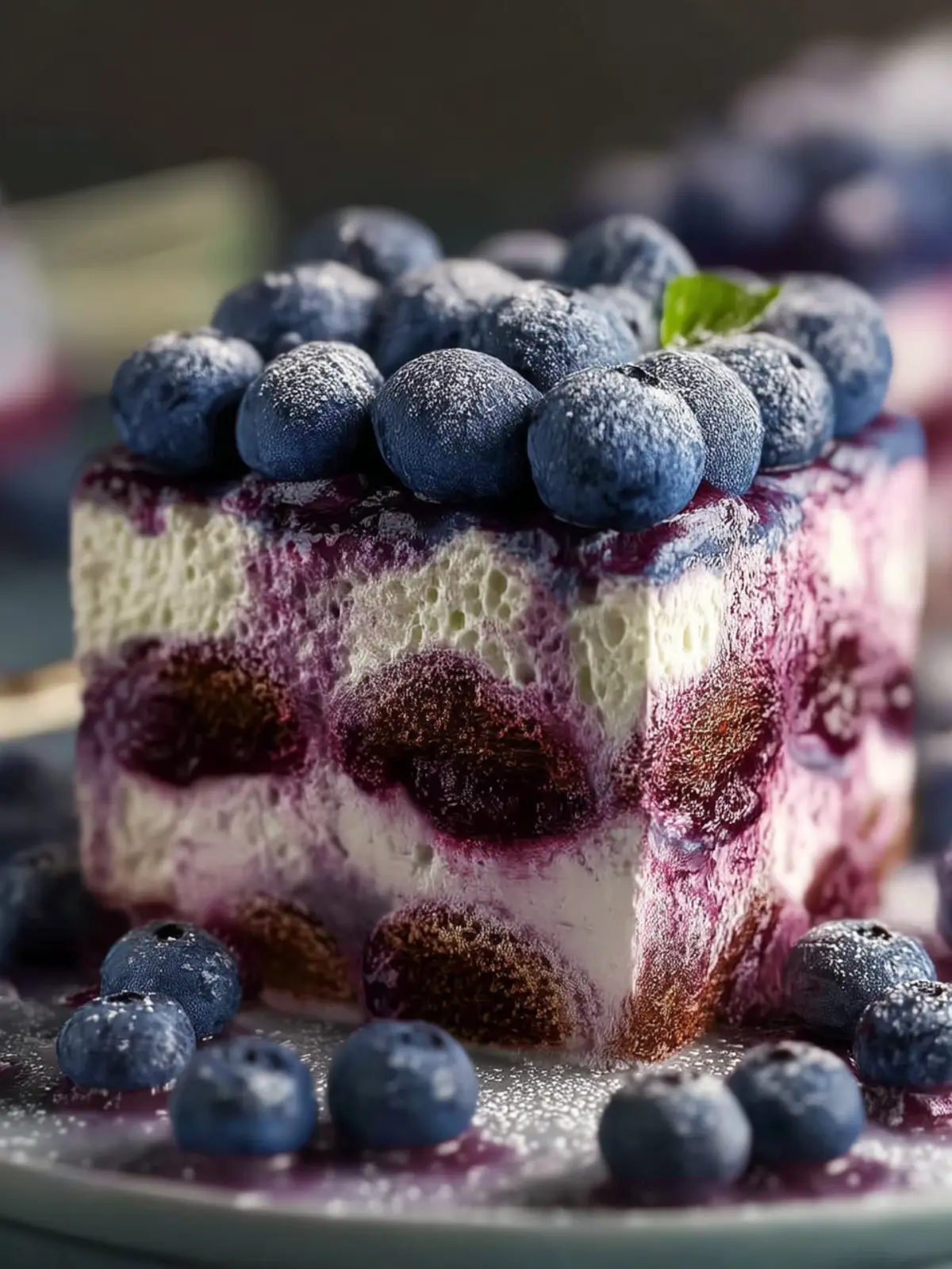 Blueberry Tiramisu – No-Bake, Coffee-Free Dessert First Image