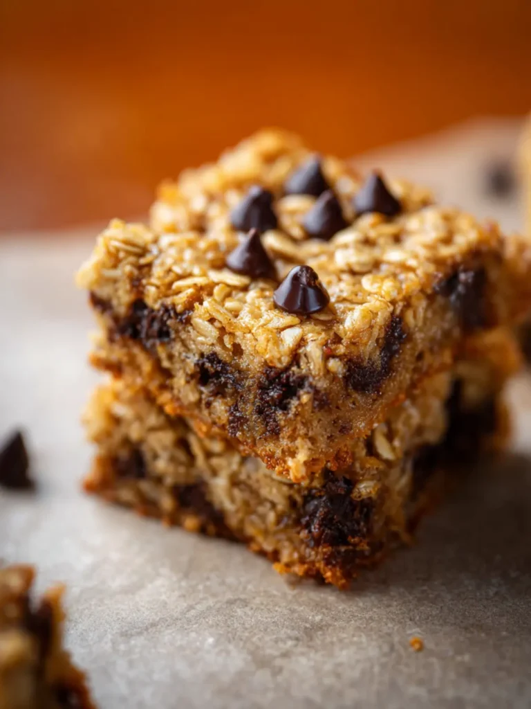 Chocolate Chip Oatmeal Bars First Image