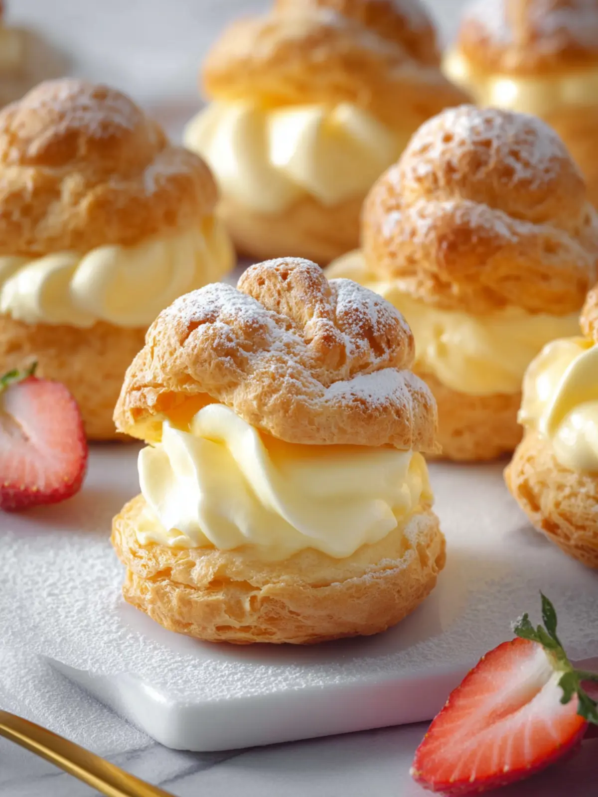 Cream Puffs with Custard Filling: Irresistibly Light and Dreamy