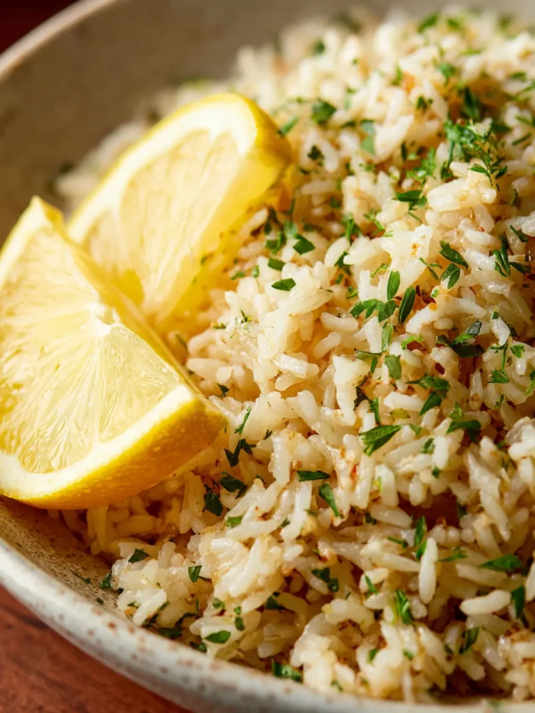 Herby Lemon Greek Rice Pilaf Recipe First Image