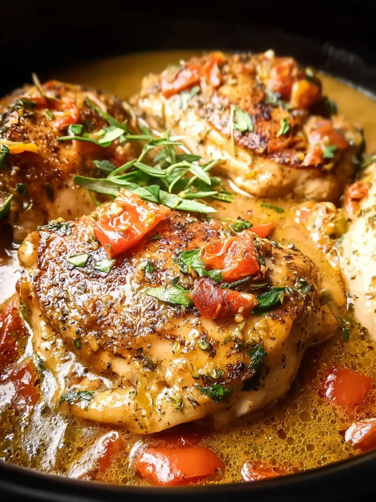 Irresistible Crock Pot Tuscan Chicken Recipe You’ll Love First Image