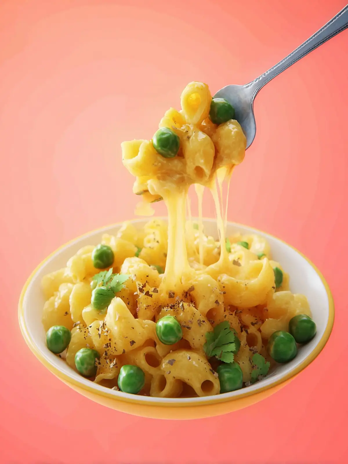 Mac and Cheese with Peas First Image