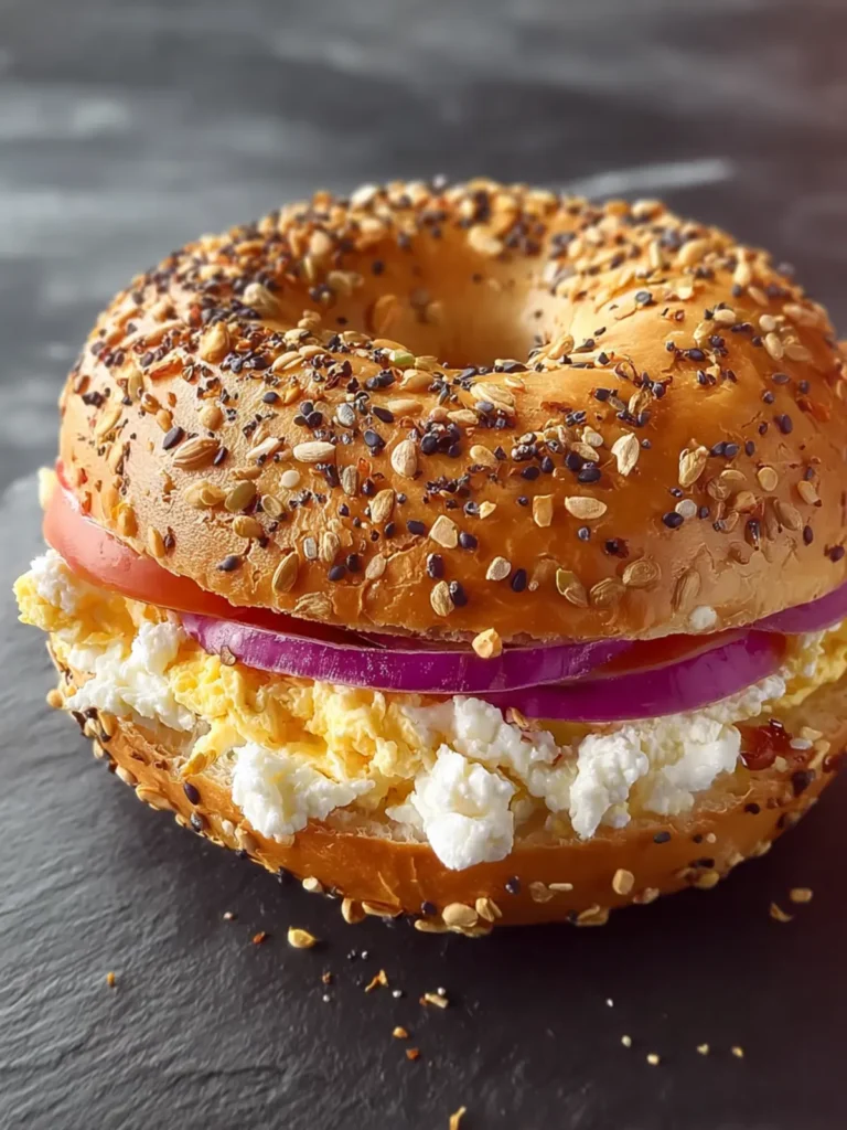 Protein Bagels with Cottage Cheese First Image