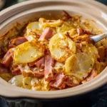 Slow Cooker Scalloped Potatoes and Ham First Image