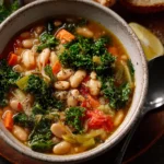 Veggie-Packed Tuscan White Bean Soup with Kale First Image