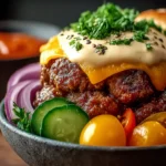 Delicious Burger Bowls for a Light and Flavorful Meal First Image