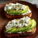Creamy Cottage Cheese Avocado Toast First Image