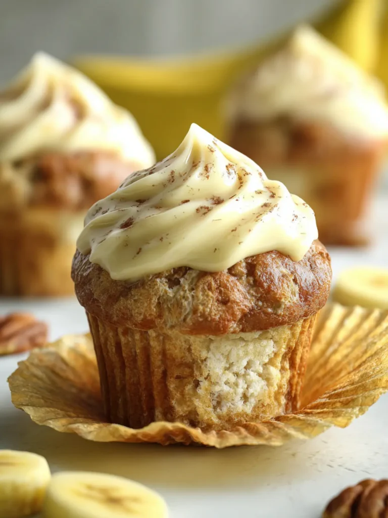 Banana Cream Cheese Muffins First Image