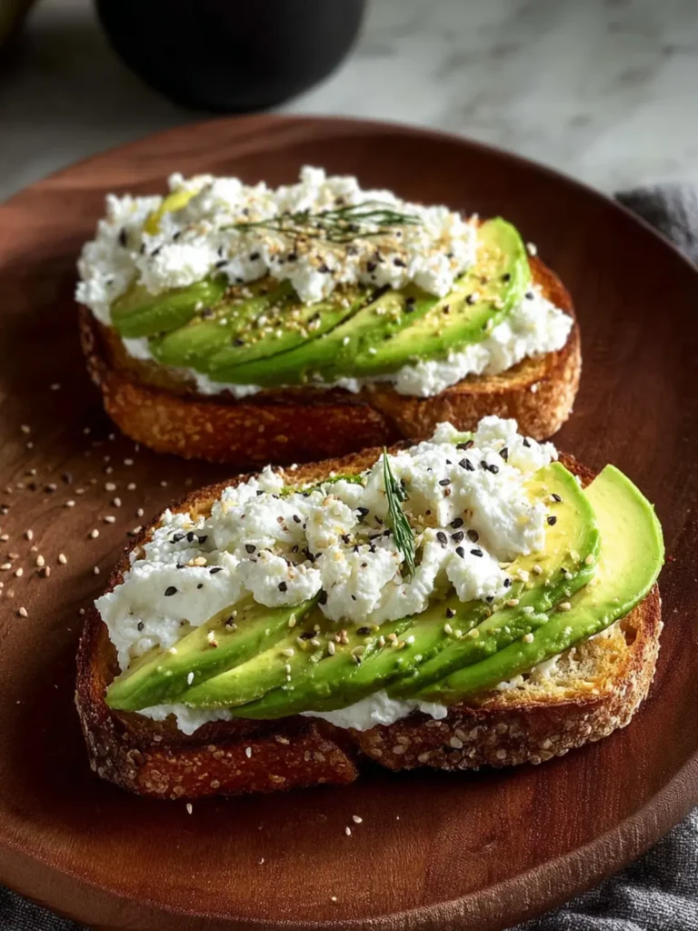 Creamy Cottage Cheese Avocado Toast First Image