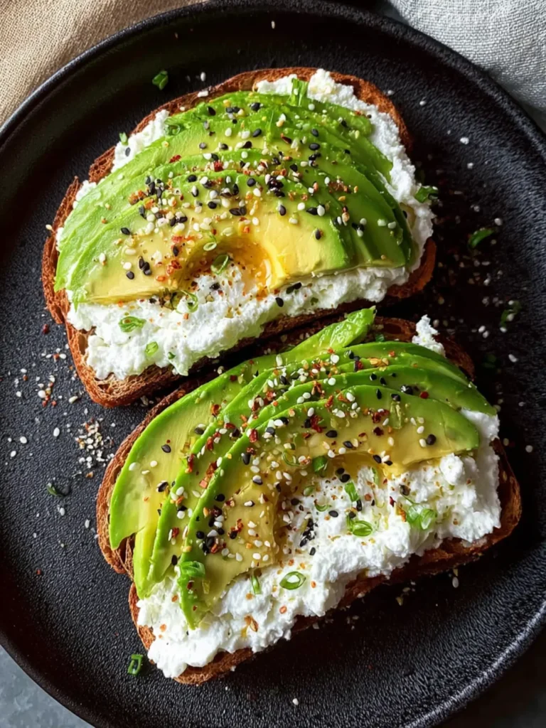 Creamy Cottage Cheese Avocado Toast First Image