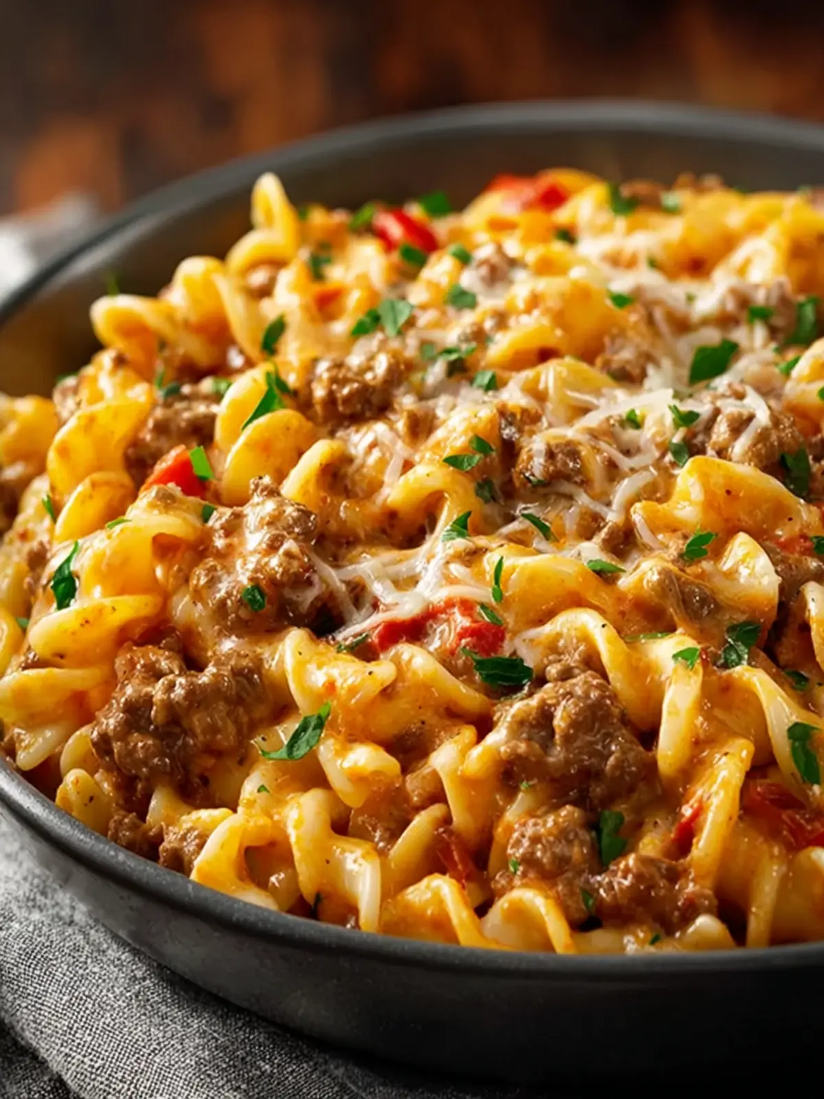 Creamy Rotel Pasta with Ground Beef First Image