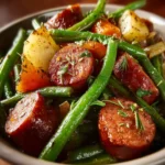 Crockpot Kielbasa and Green Beans First Image