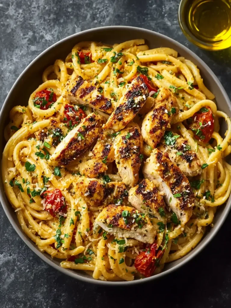 Garlic Butter Chicken Pasta First Image