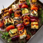 Grilled Halloumi Skewers with Greek-Inspired Marinade First Image