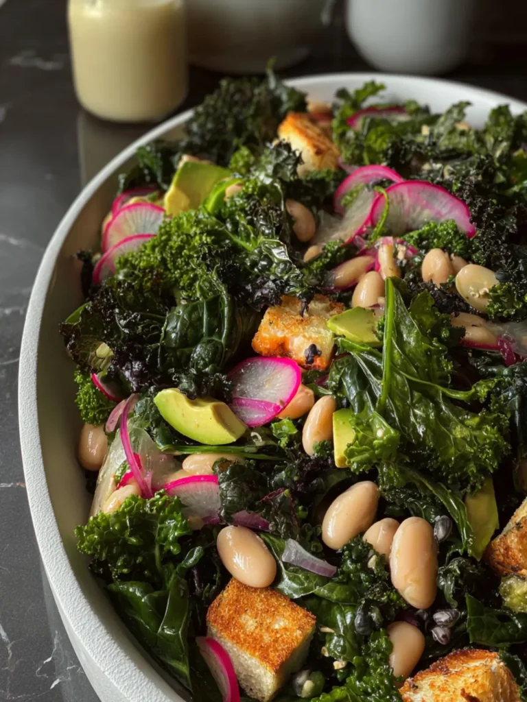 Kale white bean salad inspired by erewhon First Image