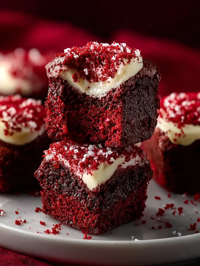 Sweet Red Velvet Brownie Bites First Image