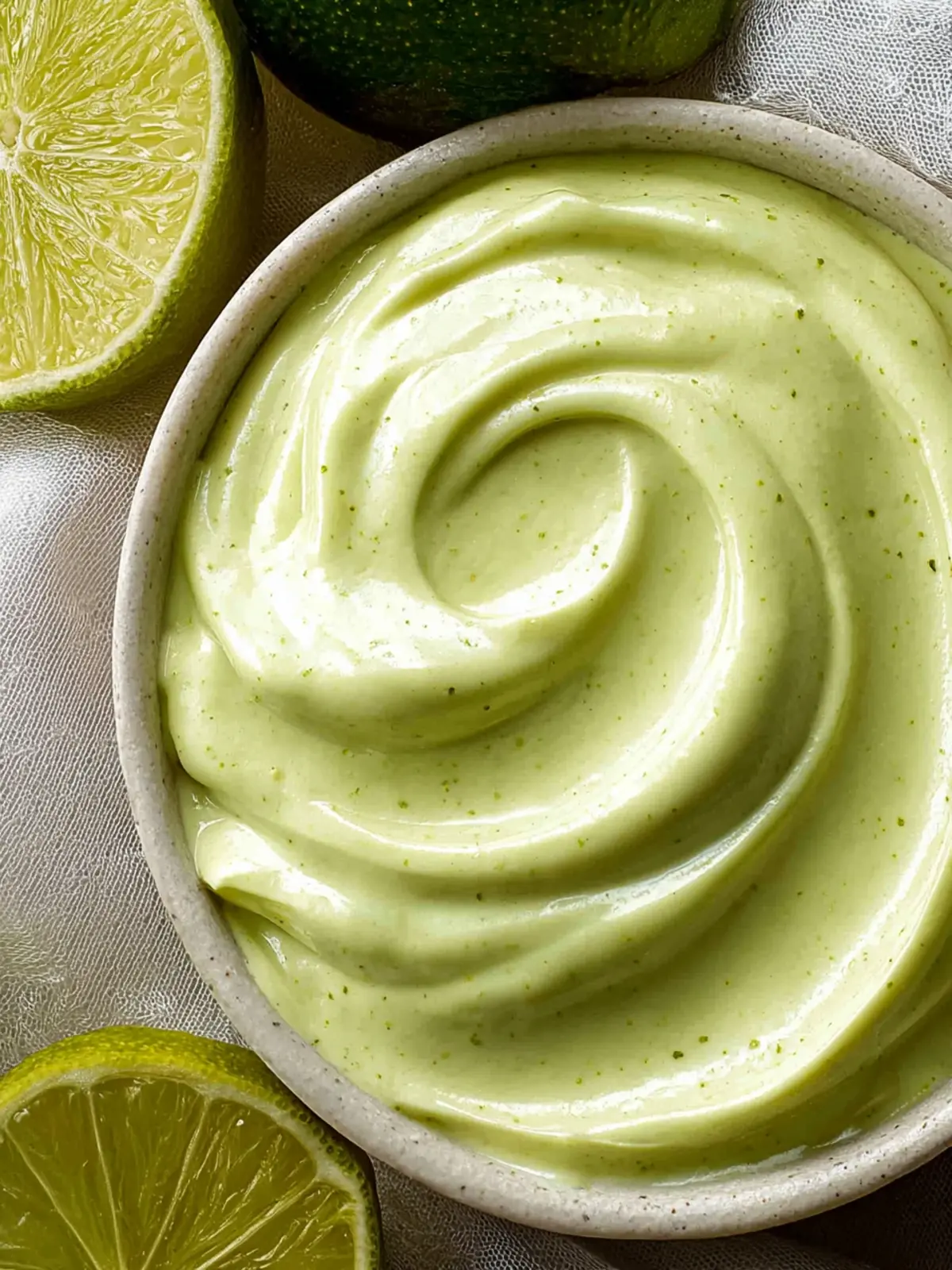 5 Minute Avocado Lime Crema Sauce Recipe with Yogurt First Image