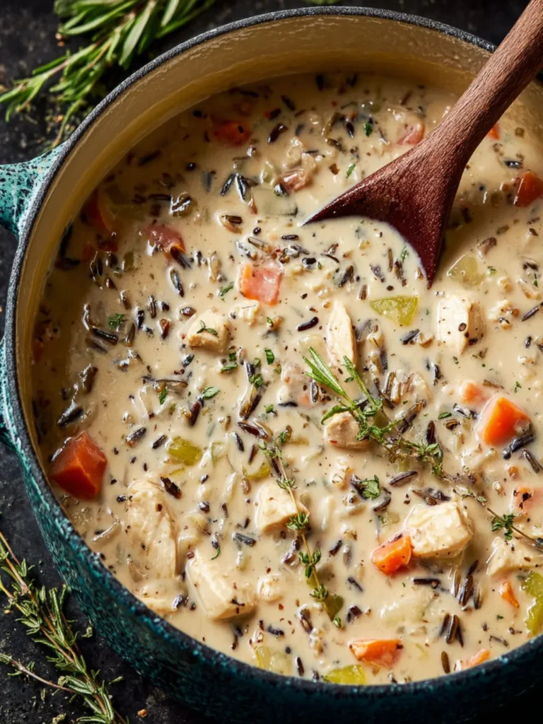 Creamy Chicken Wild Rice Soup (Panera Copycat) First Image