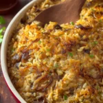 French Onion Rice Bake First Image