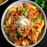 Penne Pasta with Homemade Meat Sauce First Image